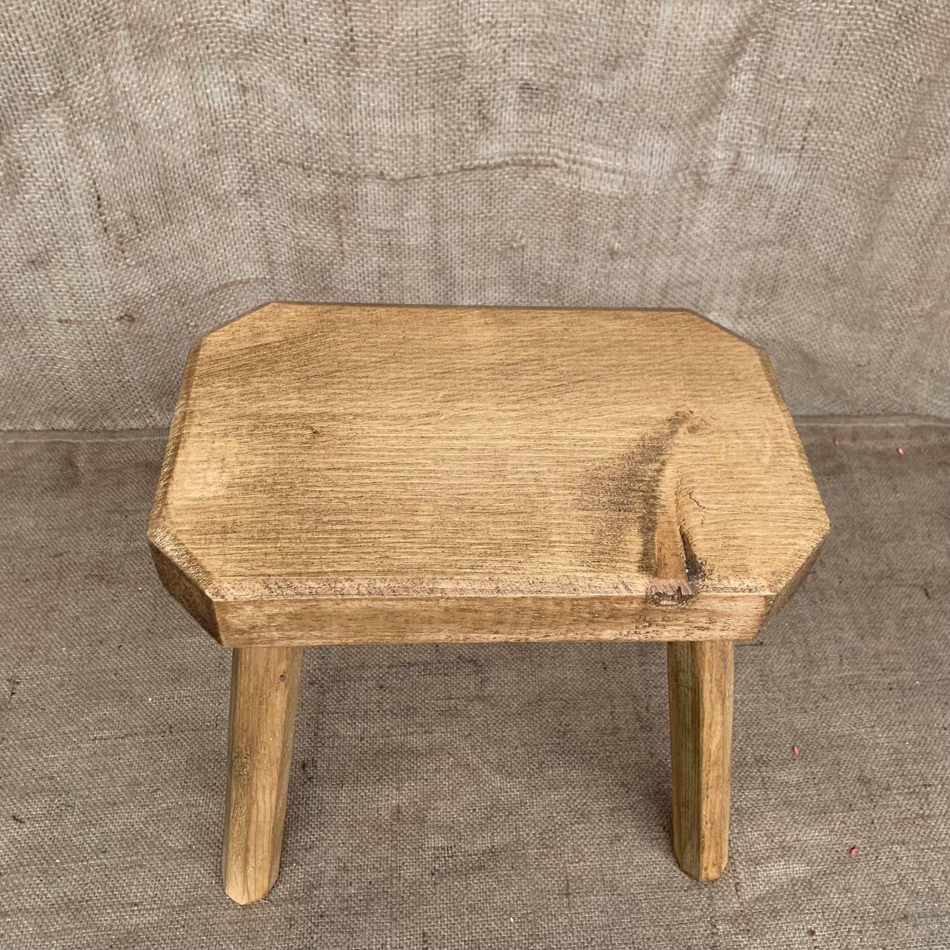 Waxed Pine Milking Stool