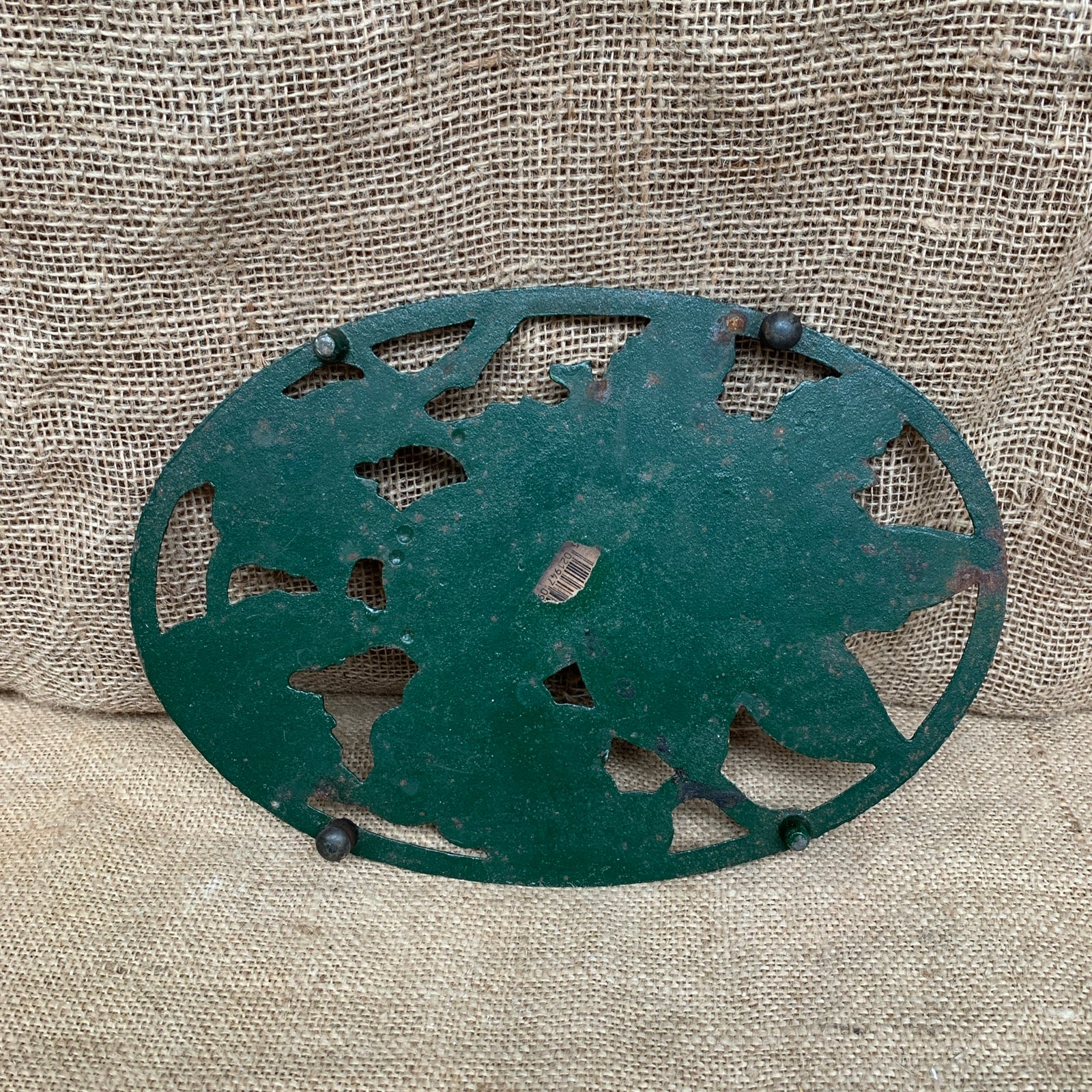 Painted Cast Iron Fruit Trivet Pot Rest - Farmhouse Kitchen