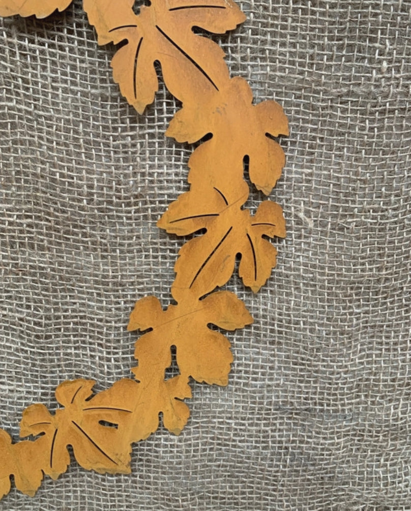 Rustic Metal Autumn Wreath - Autumnal - metal work