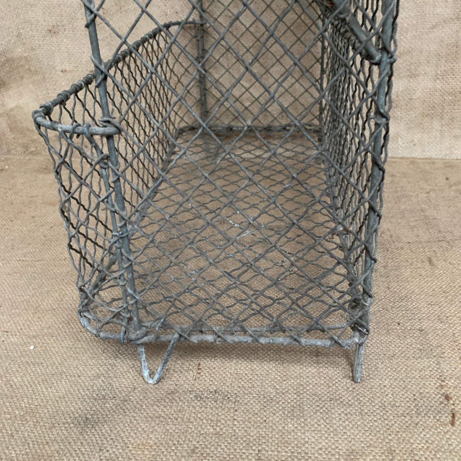 Wire Vegetable Rack - Antique - 3 Tier - Rustic Kitchen - Galvanised - Farmhouse