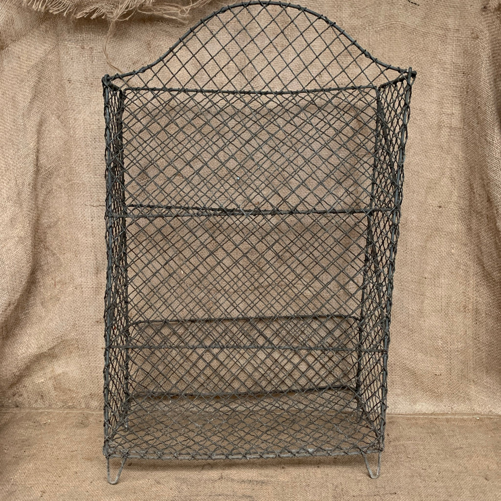 Wire Vegetable Rack - Antique - 3 Tier - Rustic Kitchen - Galvanised - Farmhouse