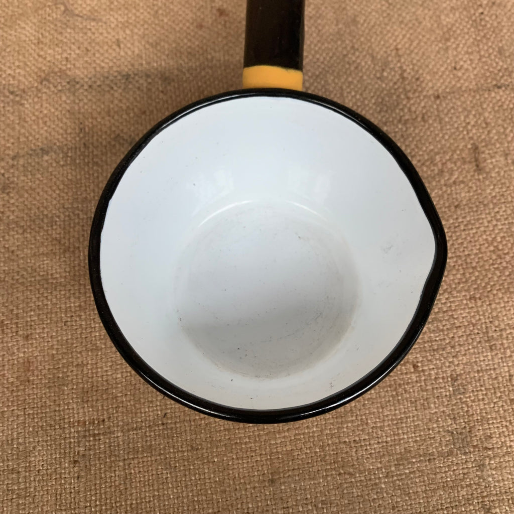 Enamel Pan With Lip - Milk Pan - Vintage