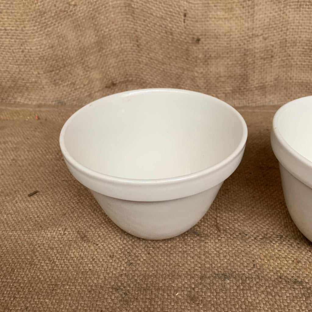 Ironstone Pudding Bowls X 2 Vintage Christmas Pudding