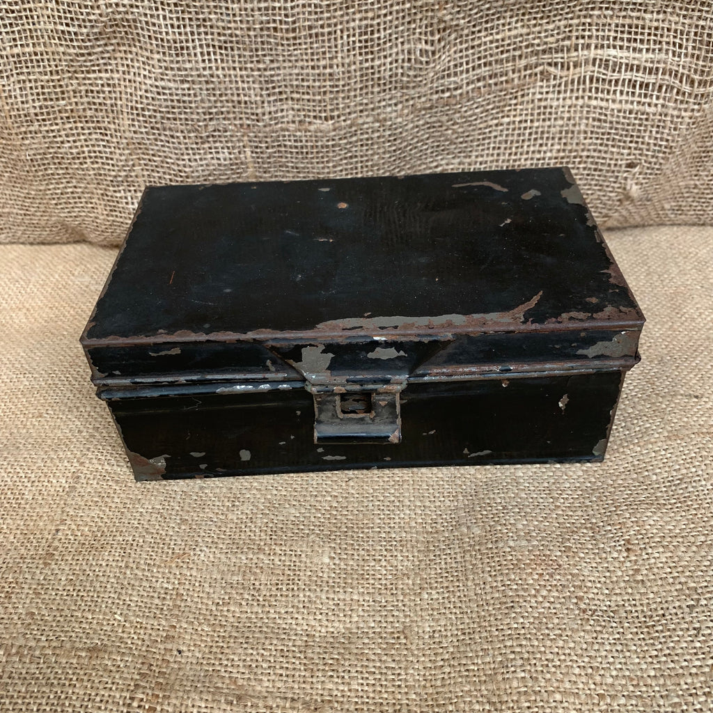 Antique Toleware Spice Box - Kitchenalia - Farmhouse