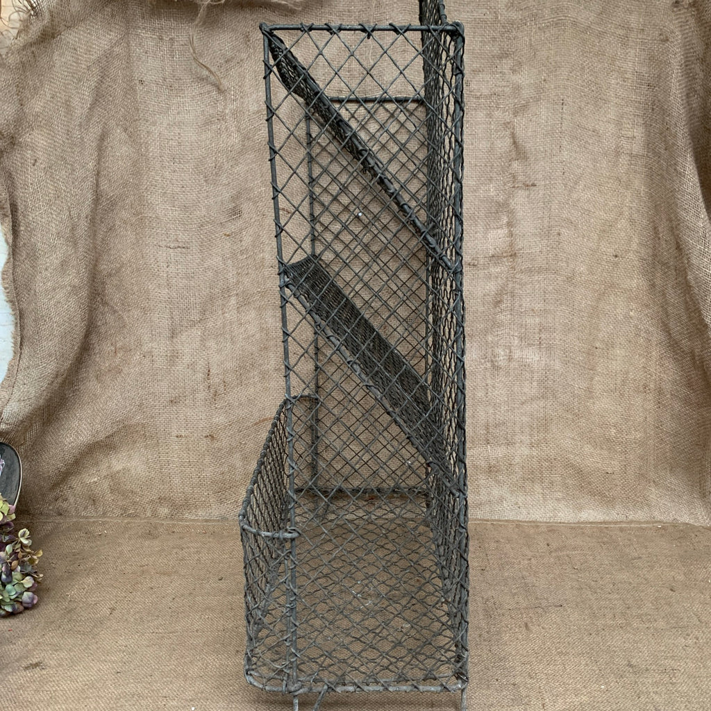 Wire Vegetable Rack - Antique - 3 Tier - Rustic Kitchen - Galvanised - Farmhouse