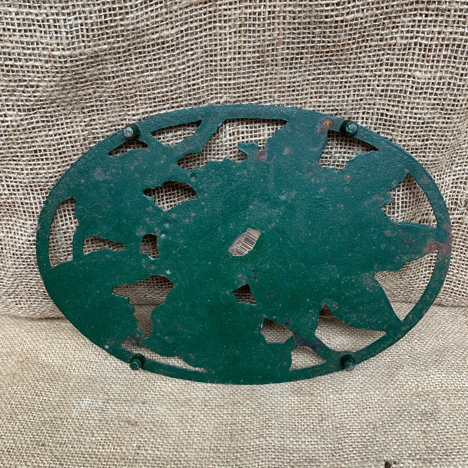 Painted Cast Iron Fruit Trivet Pot Rest - Farmhouse Kitchen