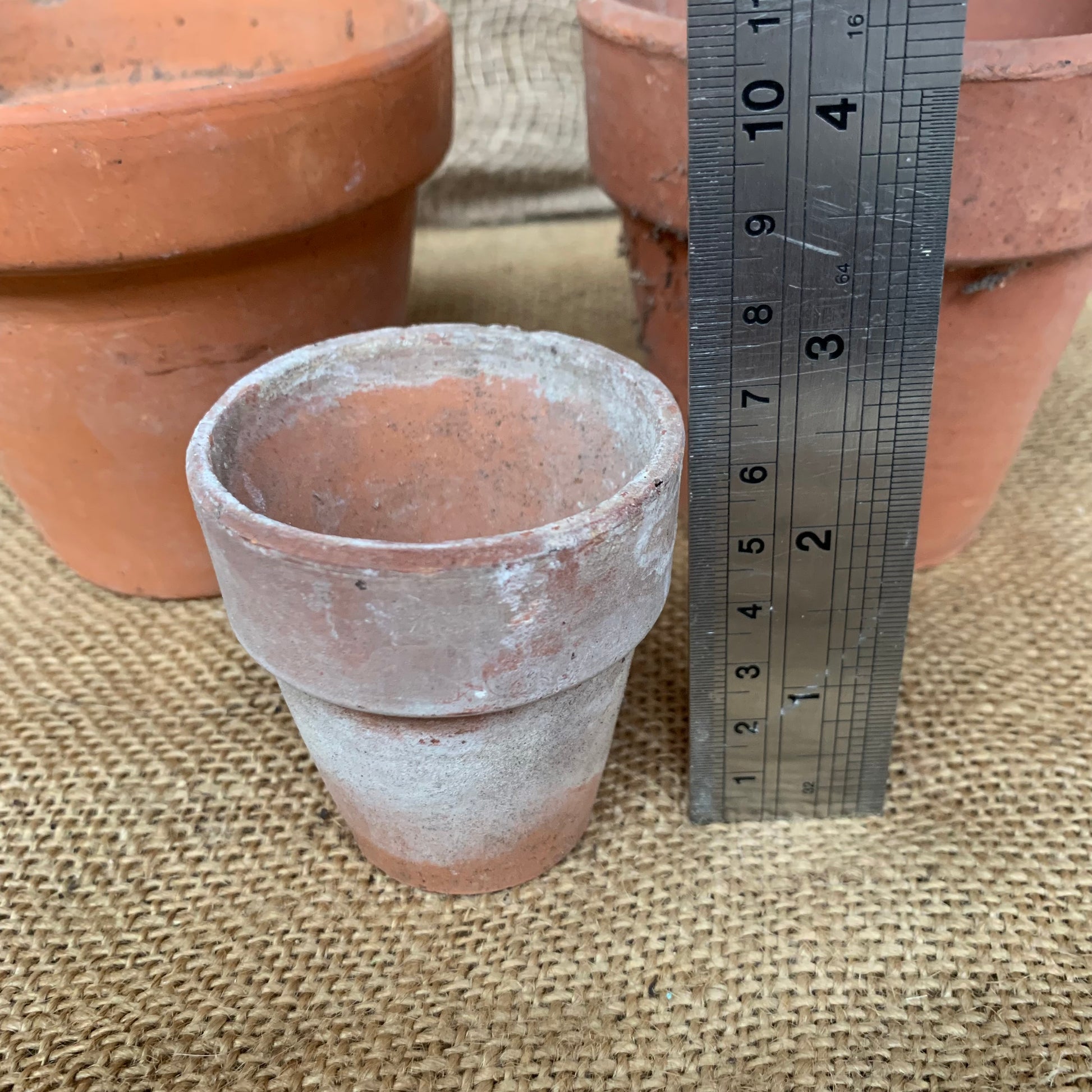 3 Terracotta Plant Pots