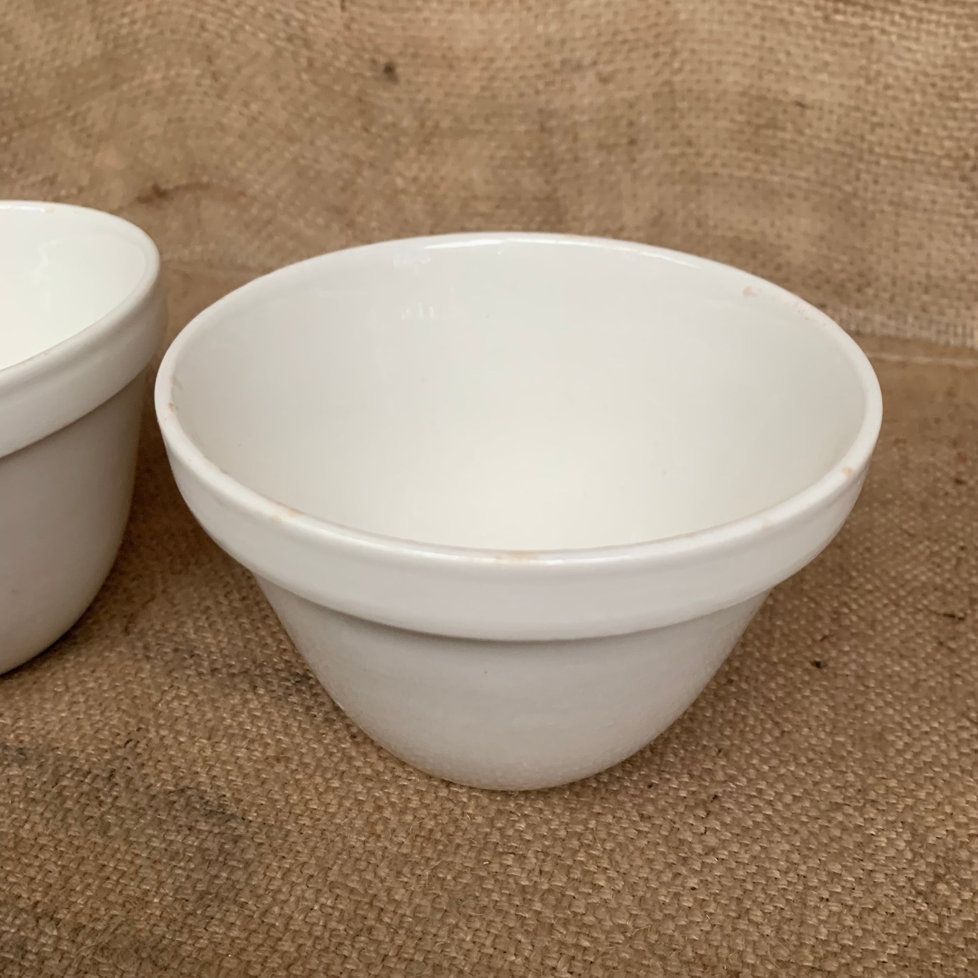Ironstone Pudding Bowls X 2 Vintage Christmas Pudding