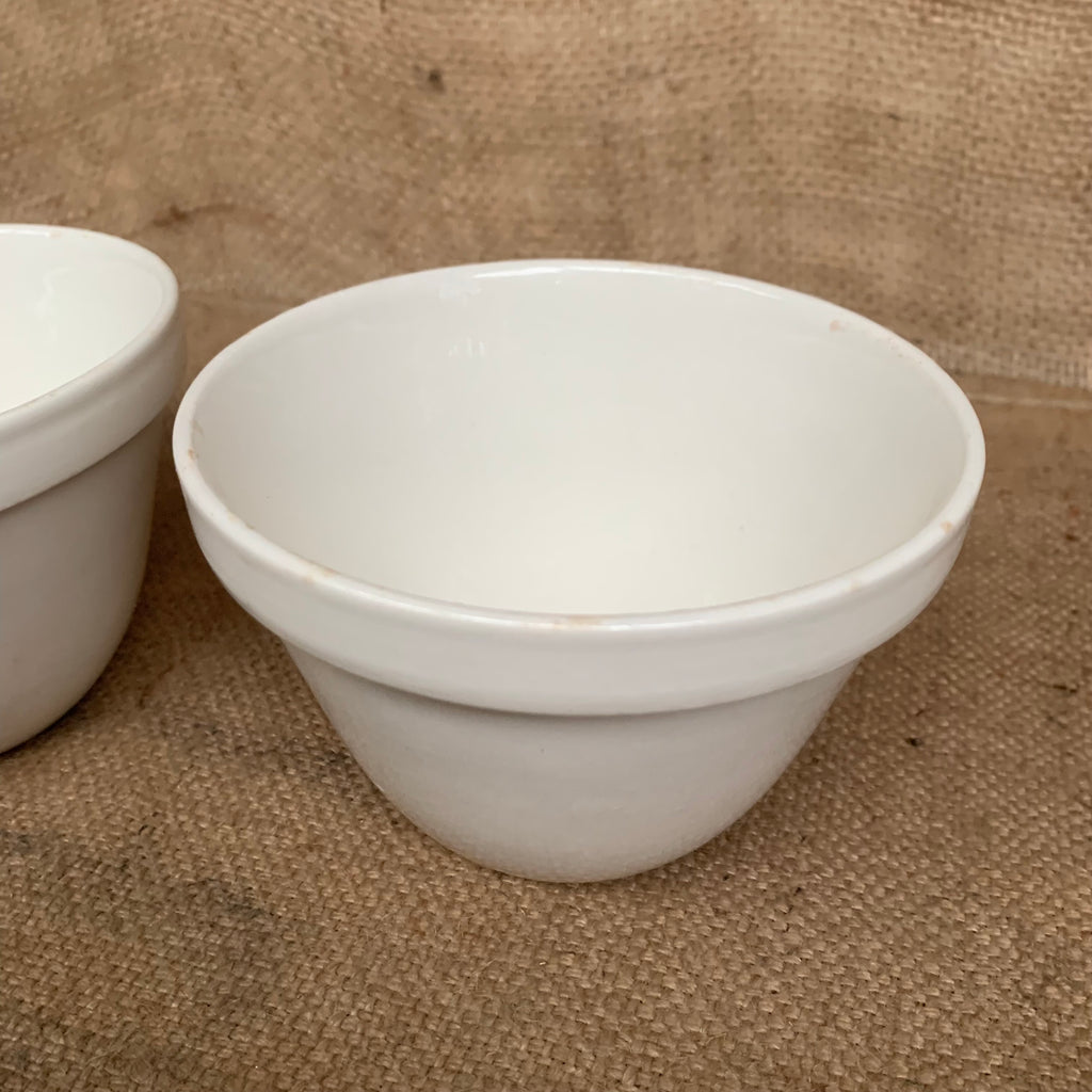 Ironstone Pudding Bowls X 2 Vintage Christmas Pudding