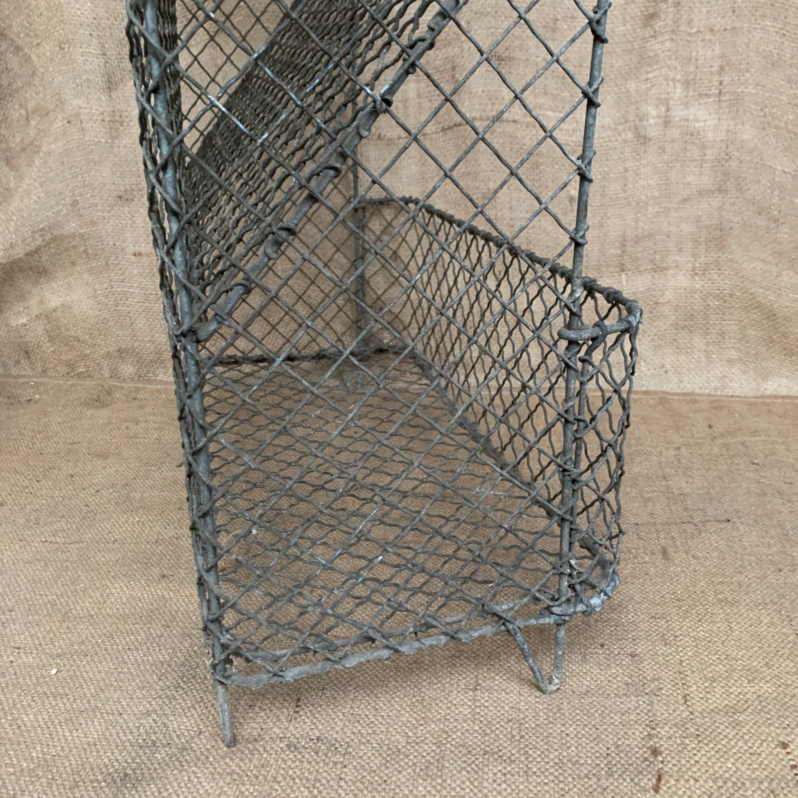 Wire Vegetable Rack - Antique - 3 Tier - Rustic Kitchen - Galvanised - Farmhouse