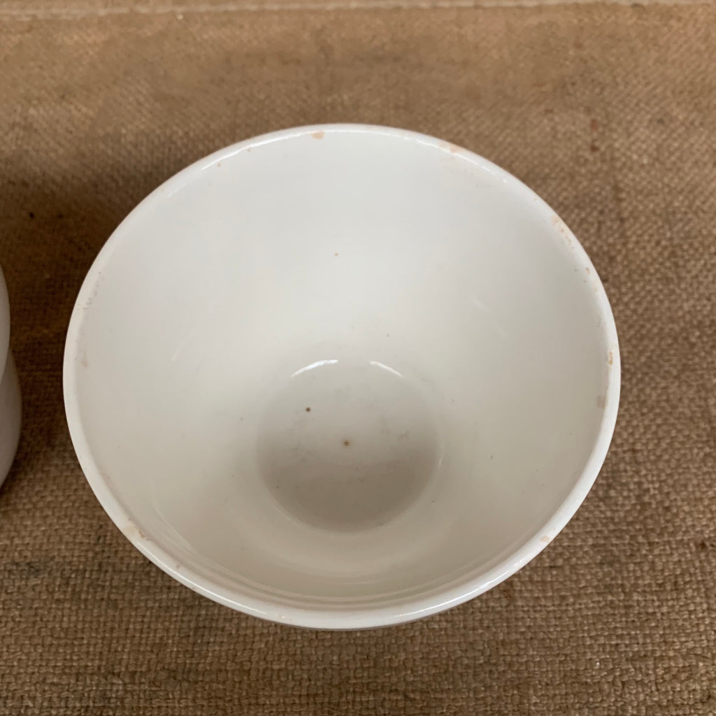 Ironstone Pudding Bowls X 2 Vintage Christmas Pudding