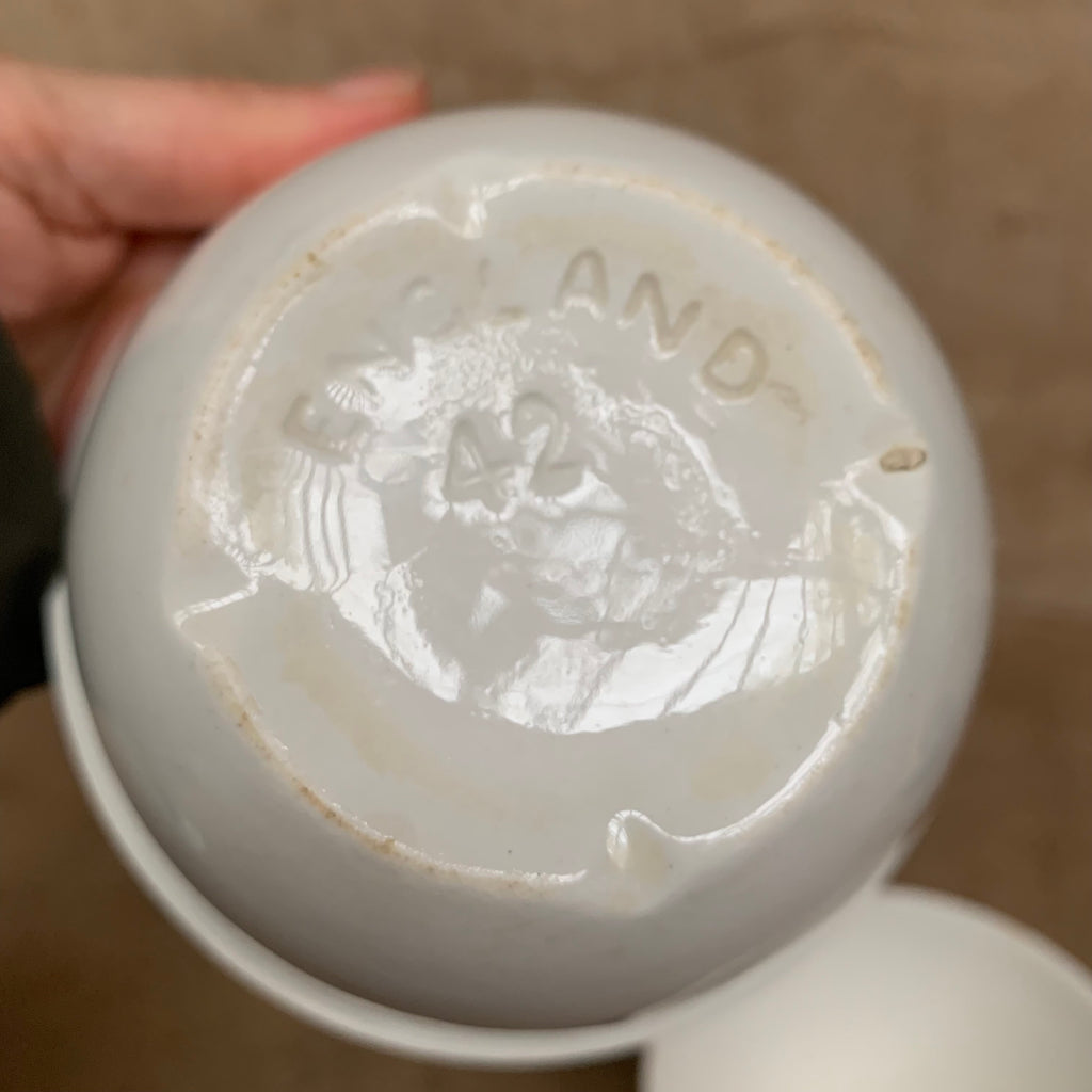 Ironstone Pudding Bowls X 2 Vintage Christmas Pudding