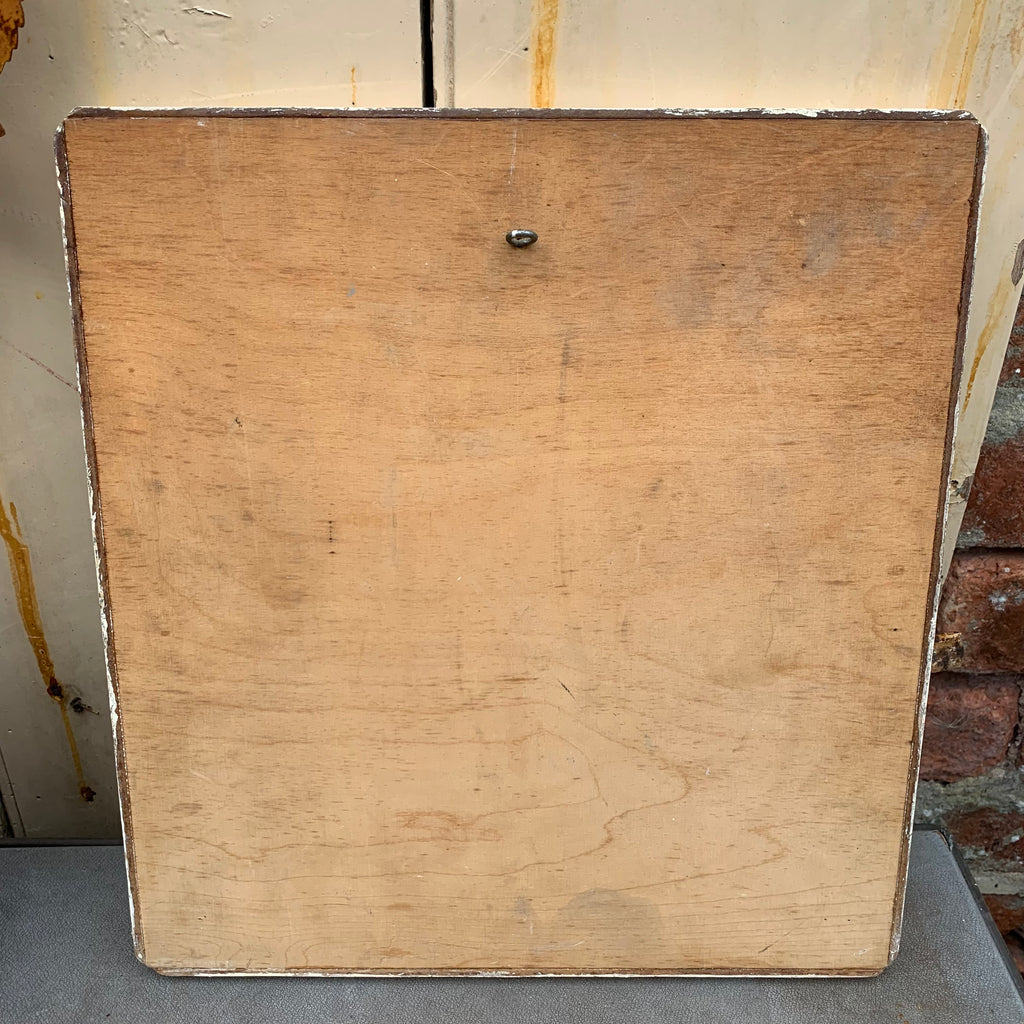 Castle on the lake - painting on board