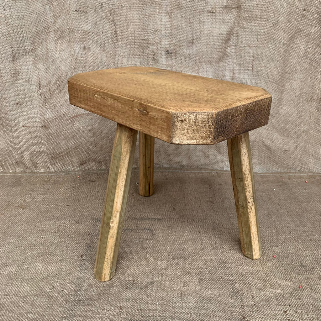 Waxed Pine Milking Stool