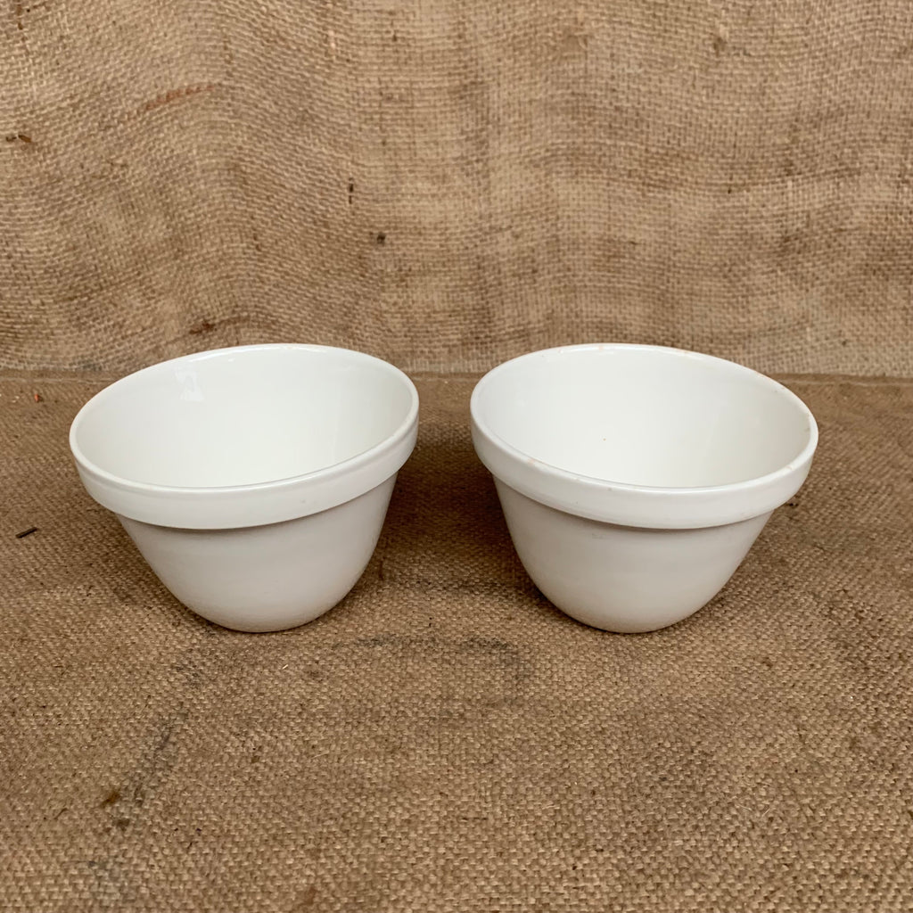 Ironstone Pudding Bowls X 2 Vintage Christmas Pudding