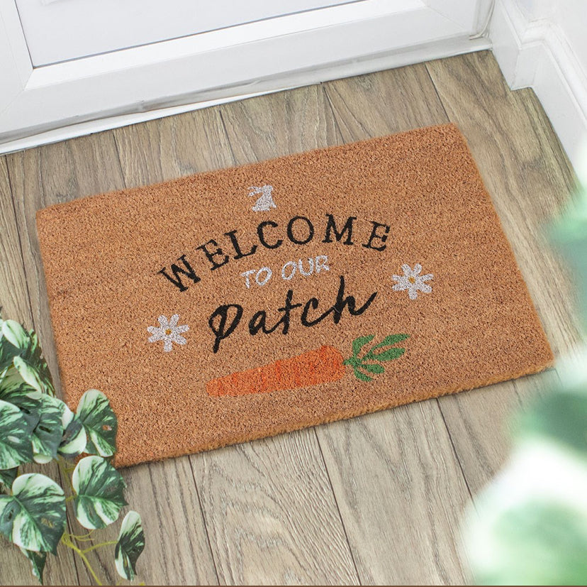 Welcome To Our Patch Natural Doormat
