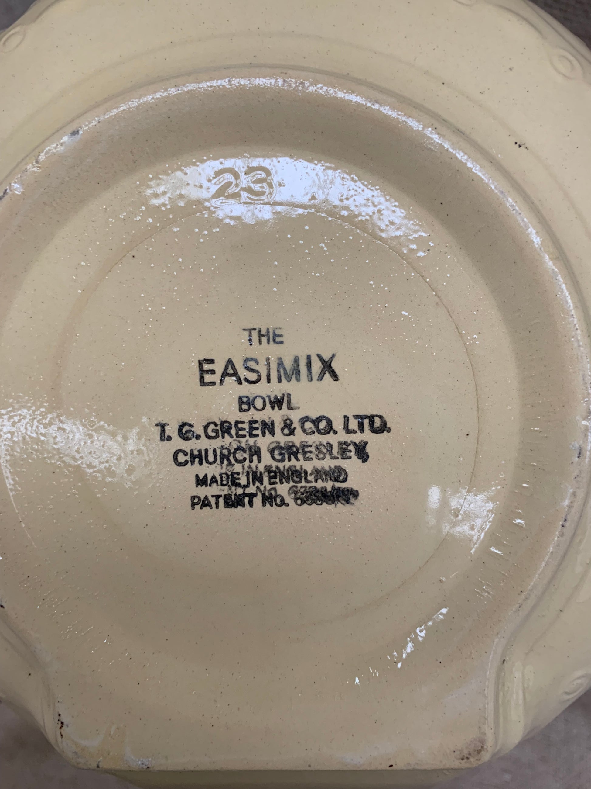 Mixing Bowl - T G Green - Easimix - Farmhouse Kitchen - Cottage - Vintage Baking 0313