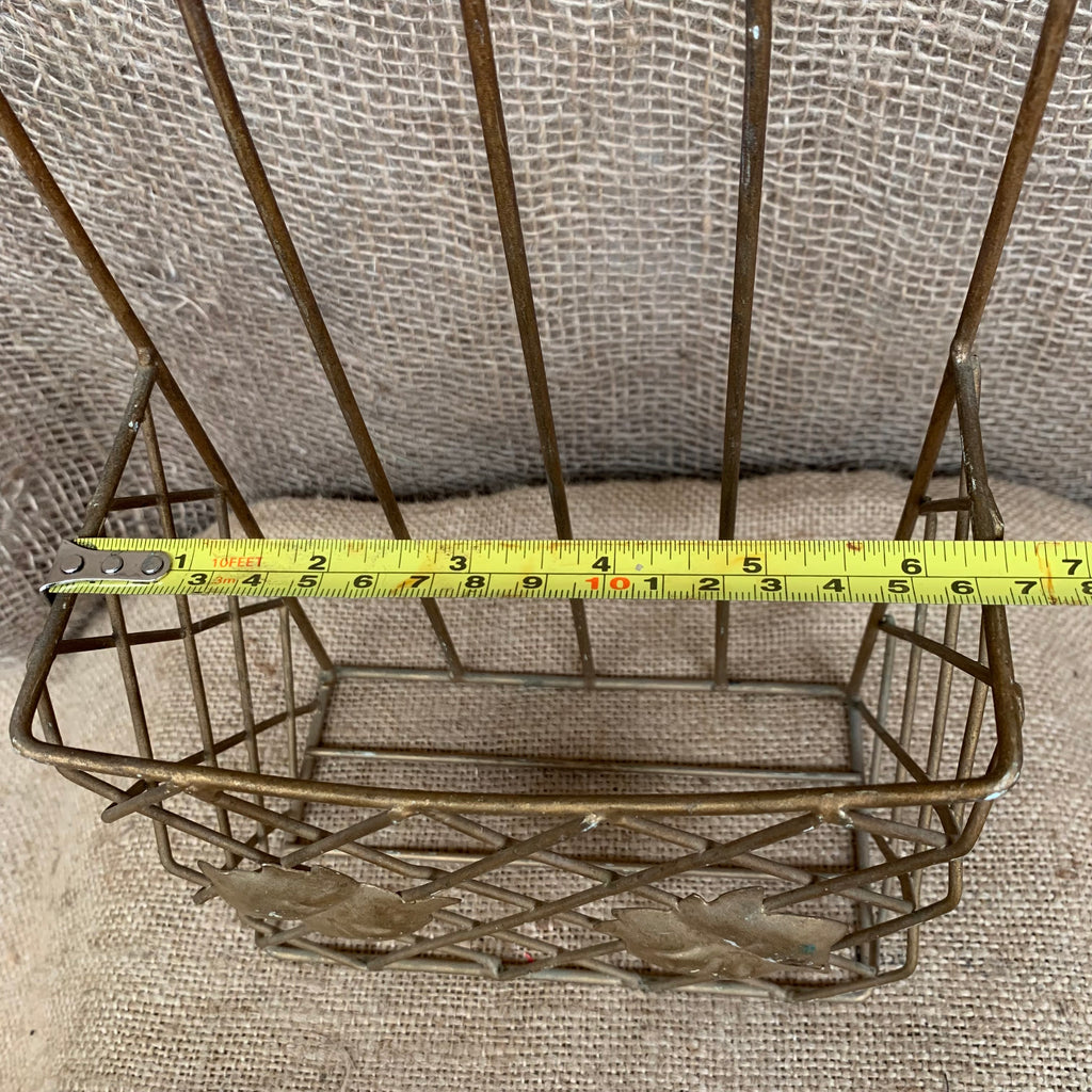 Gold Wire Wall Basket