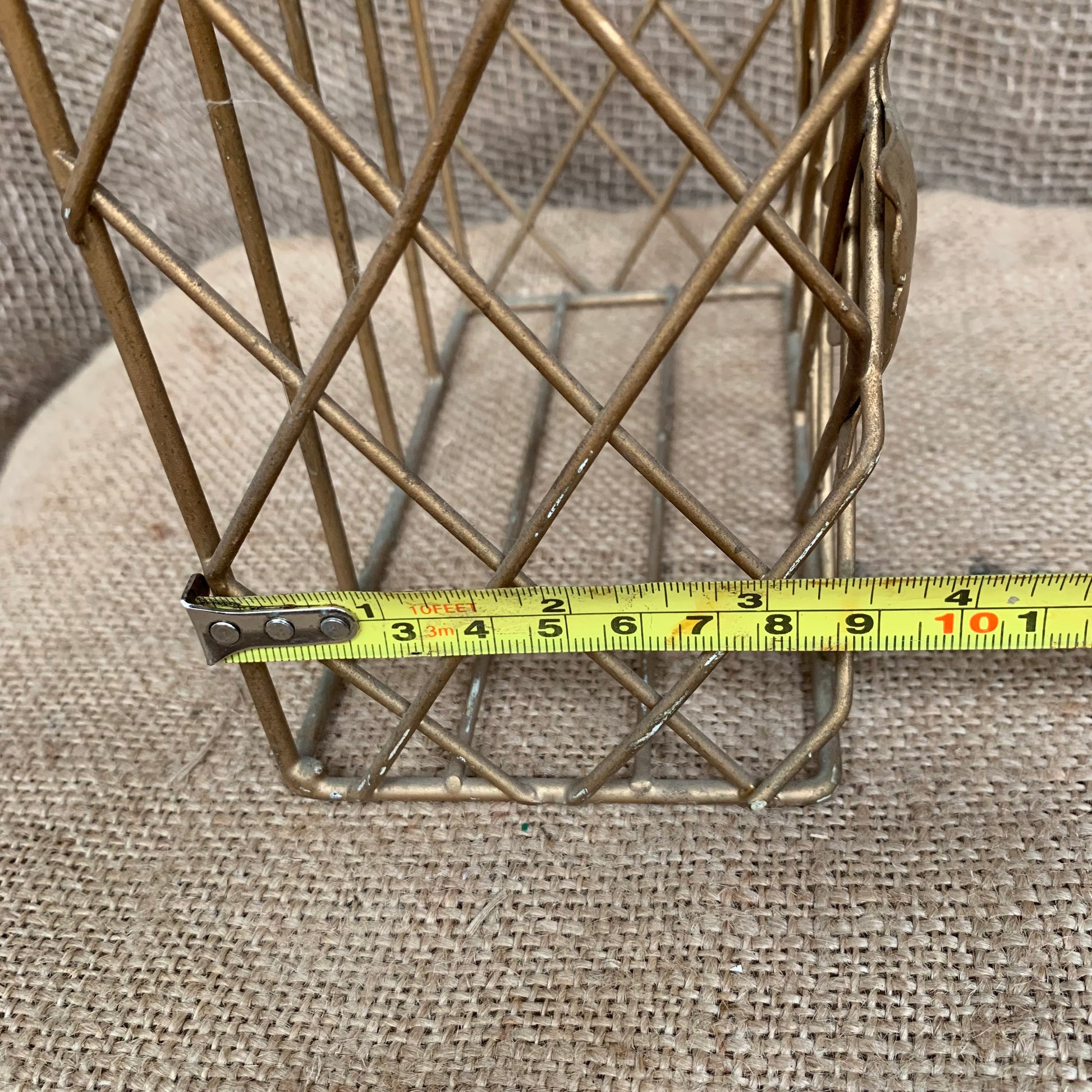 Gold Wire Wall Basket