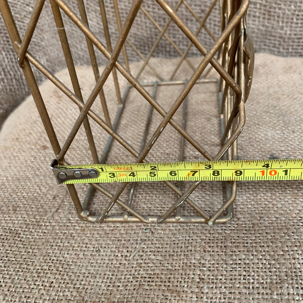 Gold Wire Wall Basket