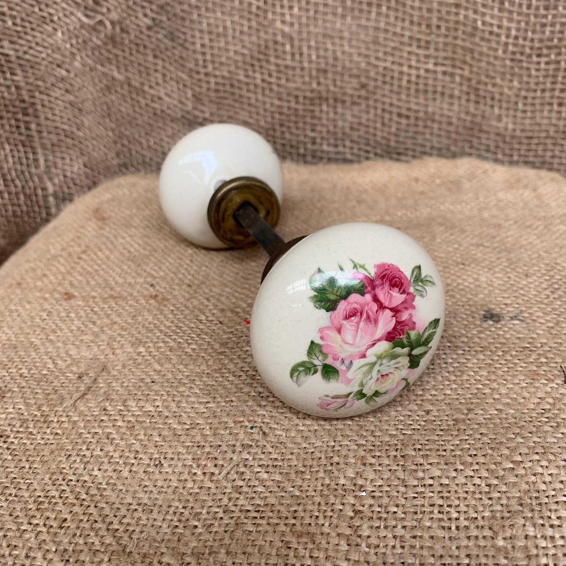 Floral Ceramic Door Knobs