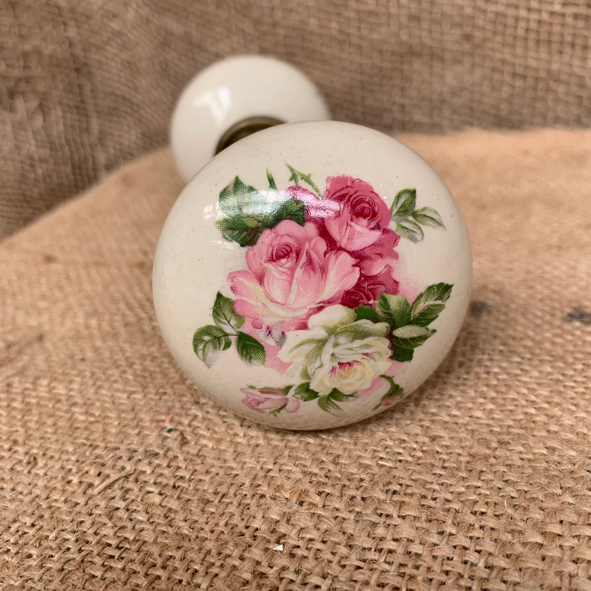 Floral Ceramic Door Knobs