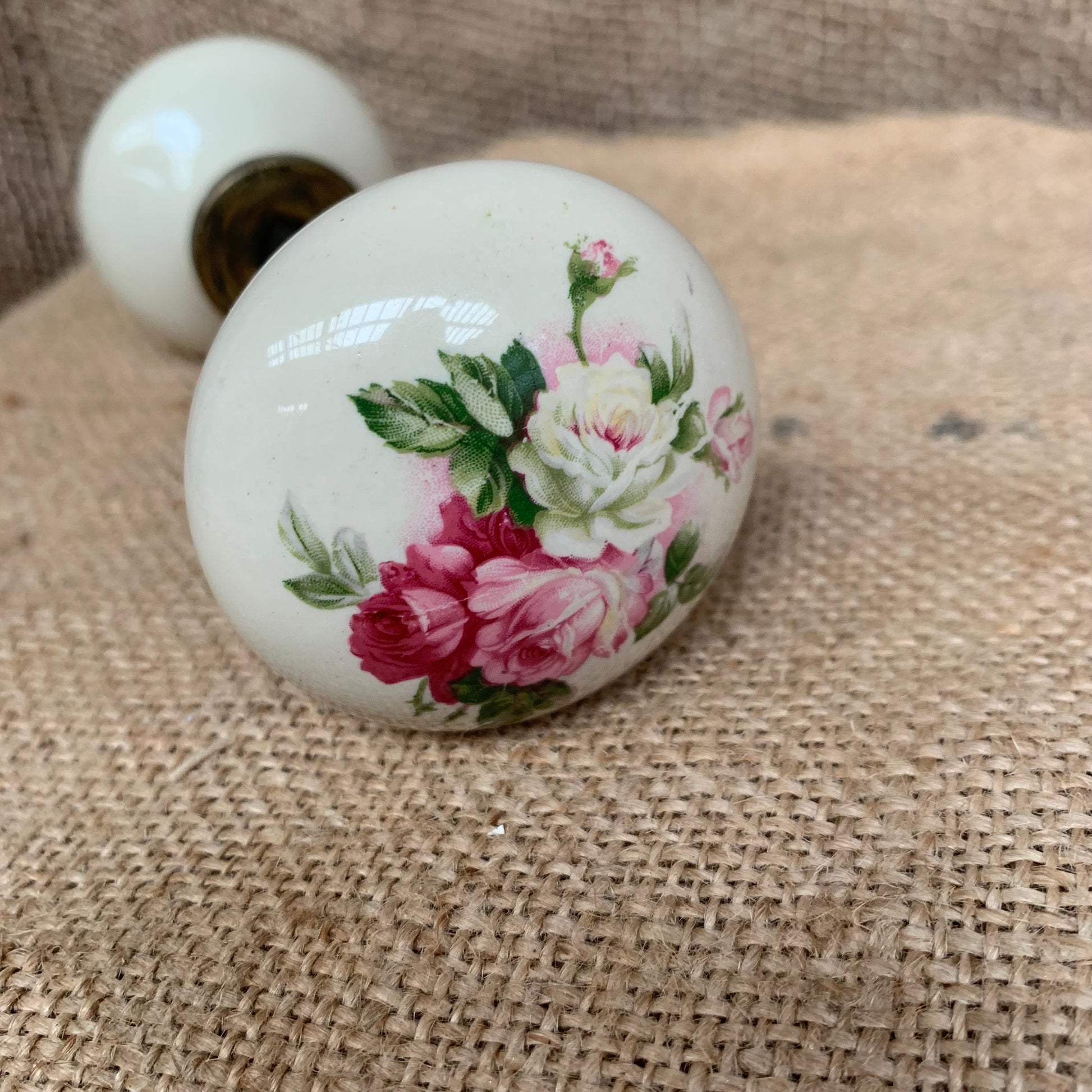 Floral Ceramic Door Knobs