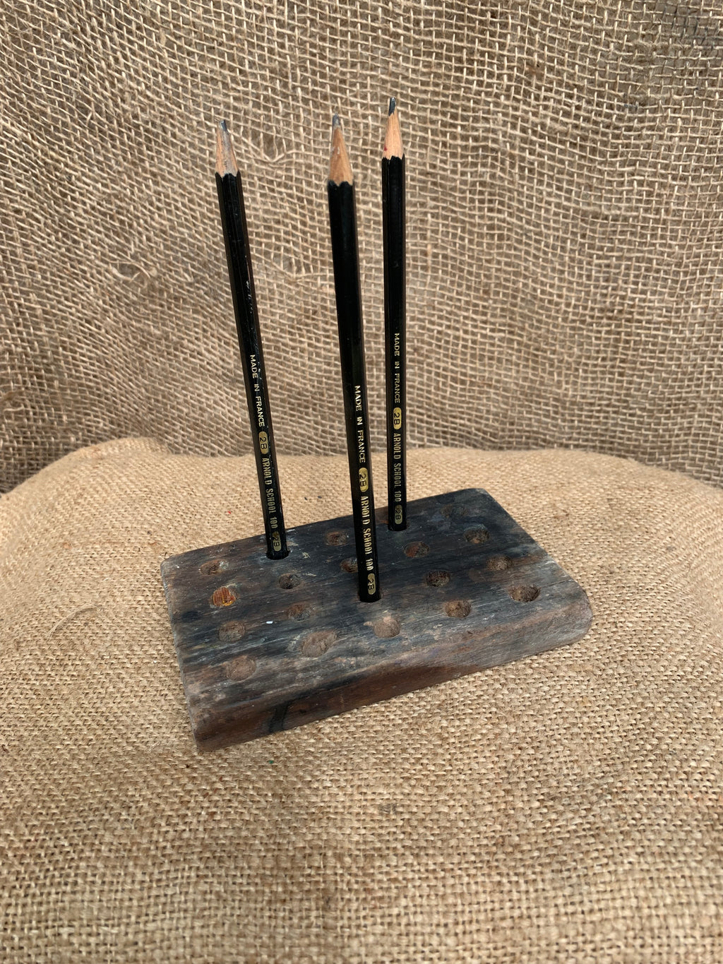 Rustic Artists Pencil Holder
