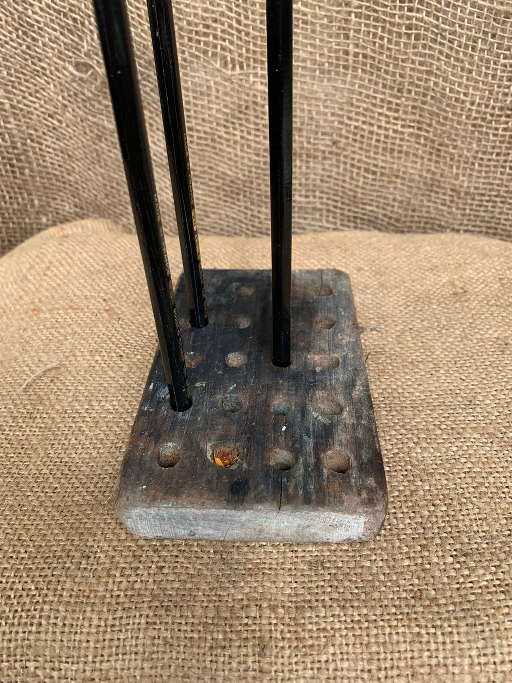 Rustic Artists Pencil Holder