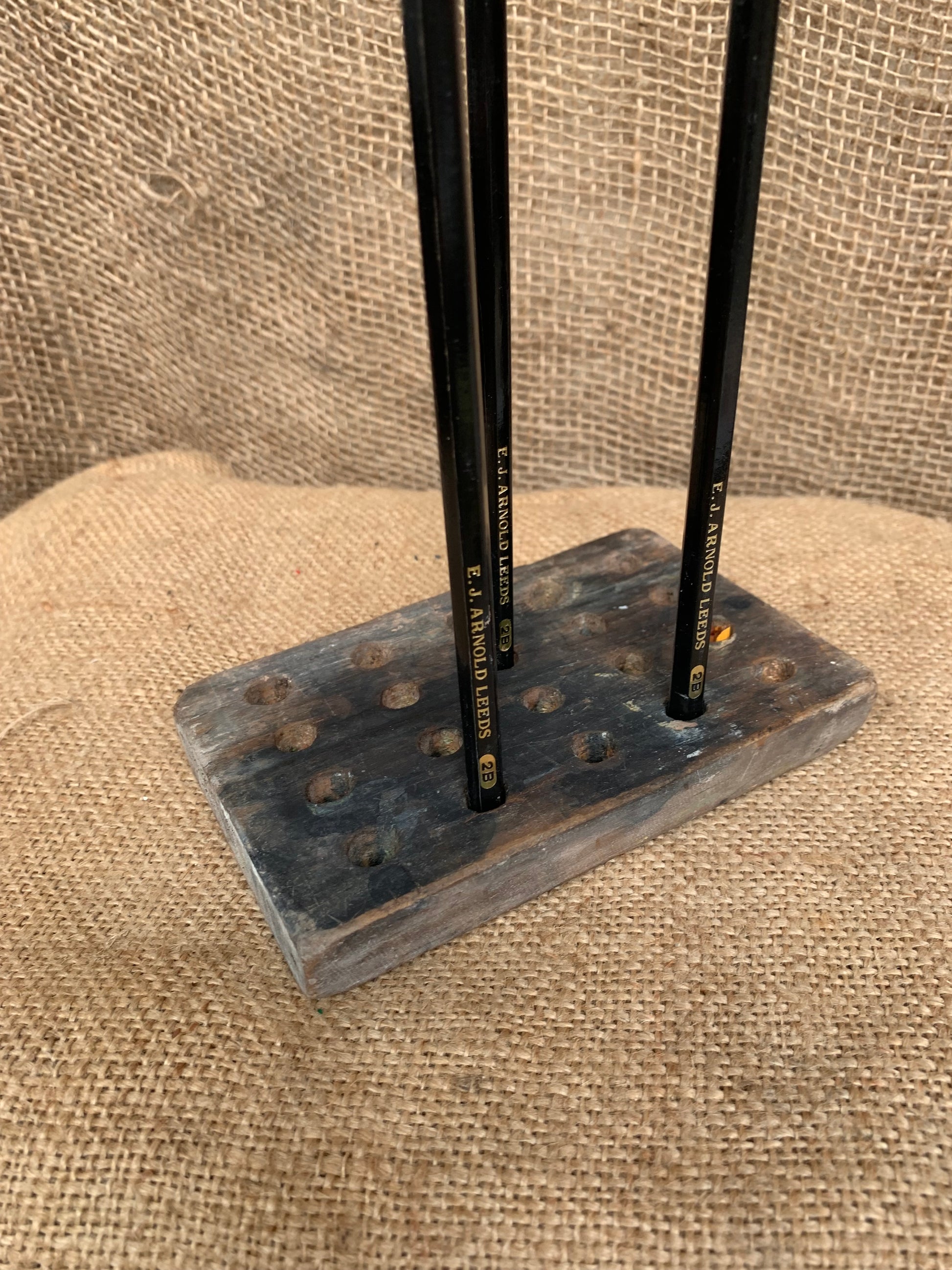 Rustic Artists Pencil Holder