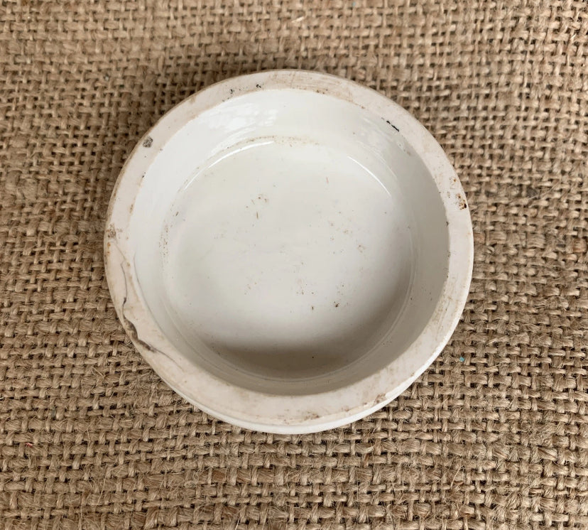 Antique Woods Areca Nut Toothpaste Pot Lid - Farmhouse - Cottage