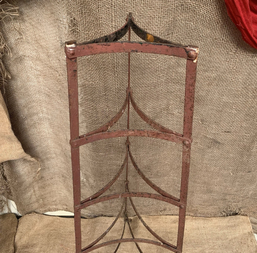 Antique Wrought Iron Painted 5 Tier Pan Stand - Kitchenalia - Rustic Kitchen