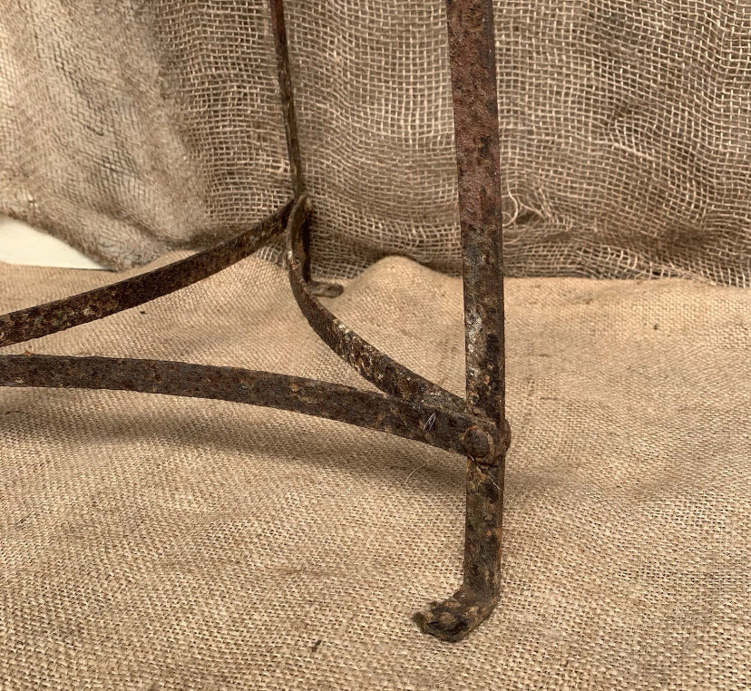 Antique Wrought Iron Painted 5 Tier Pan Stand - Kitchenalia - Rustic Kitchen