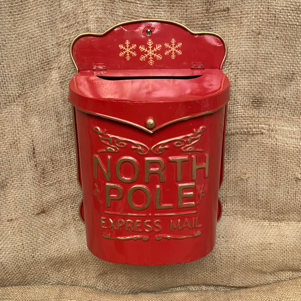 North Pole Tin Letter Box