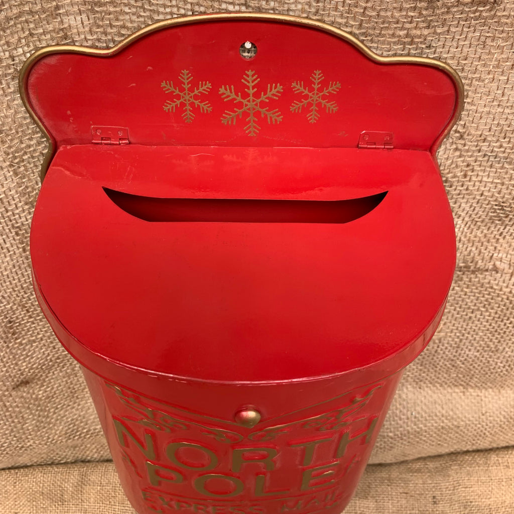 North Pole Tin Letter Box