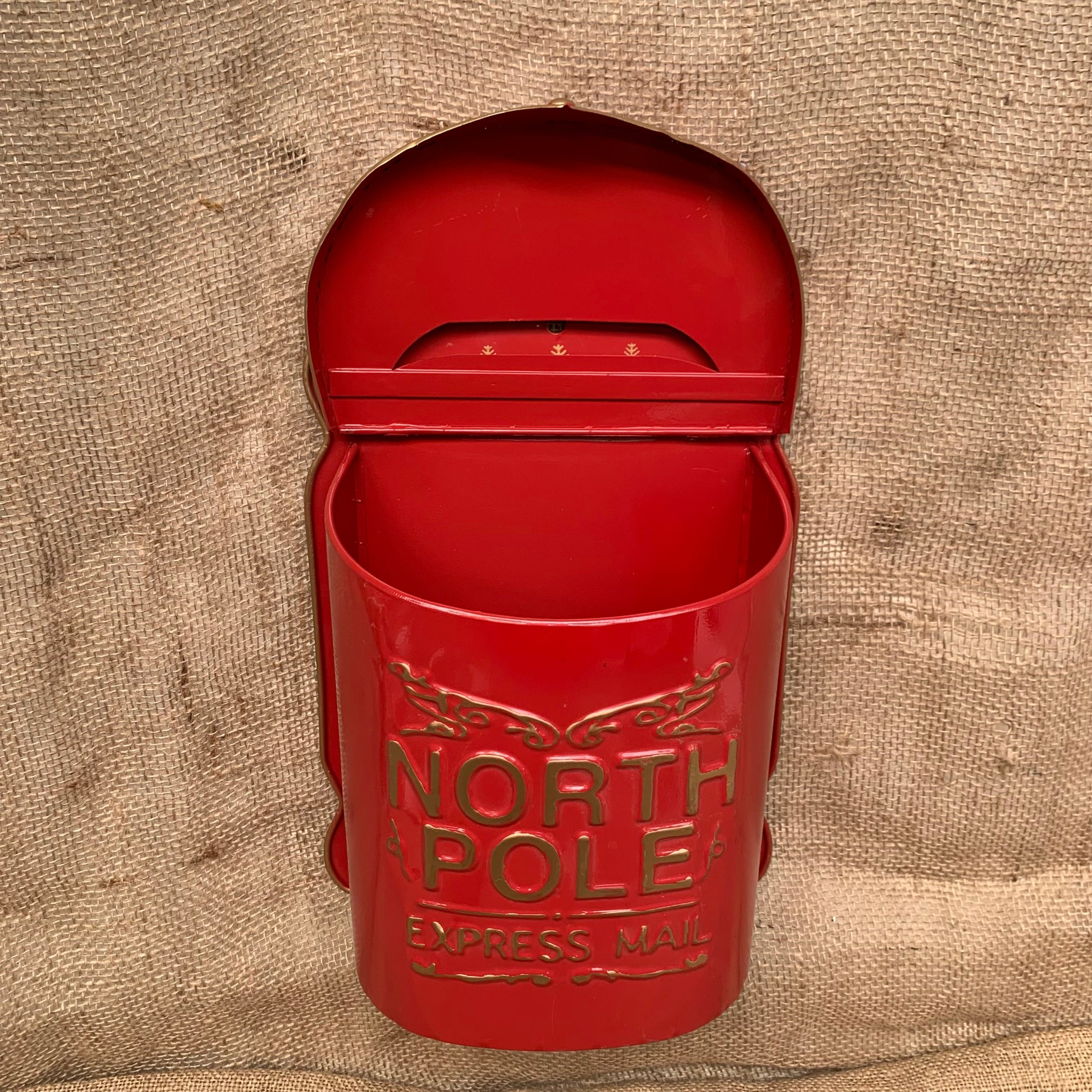 North Pole Tin Letter Box