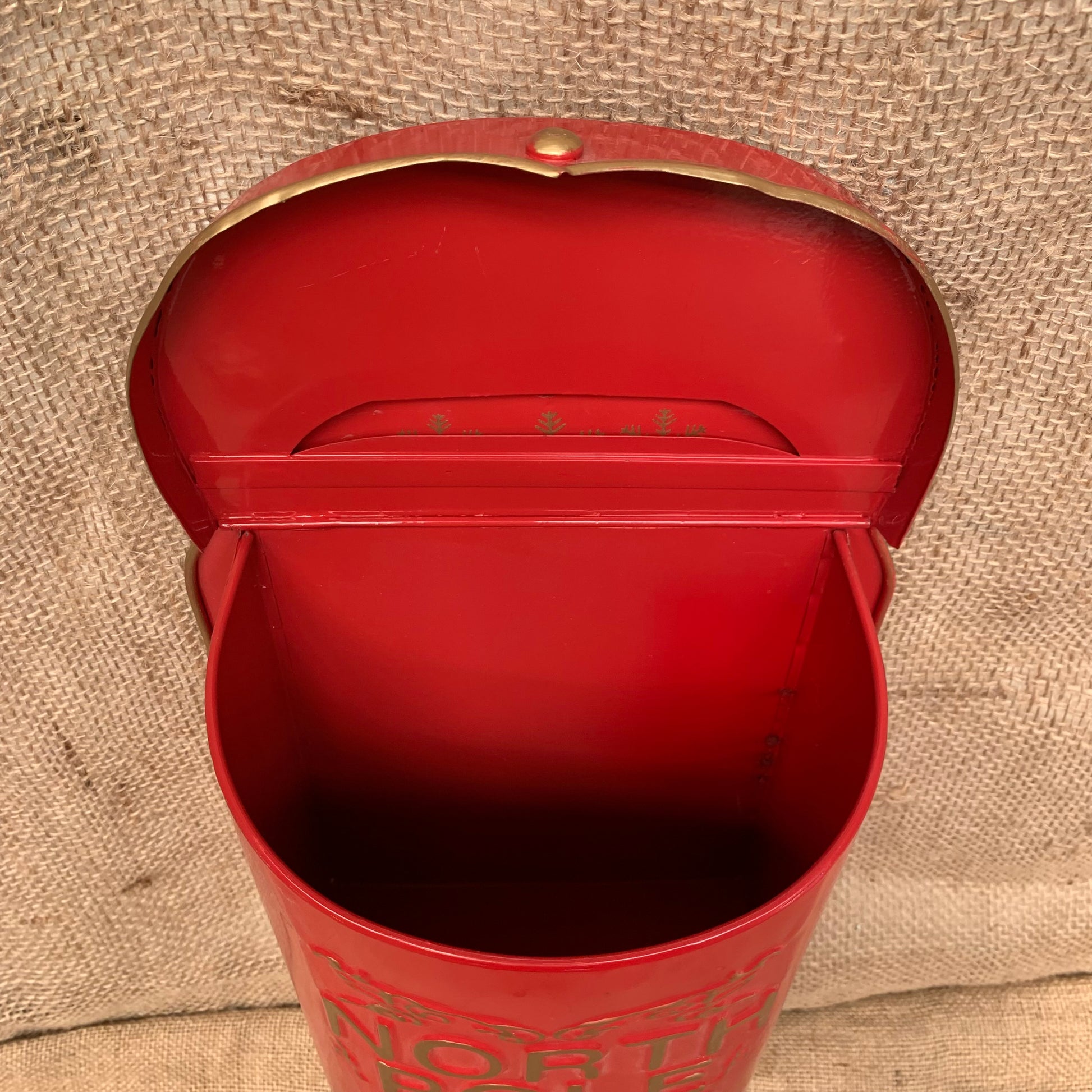 North Pole Tin Letter Box