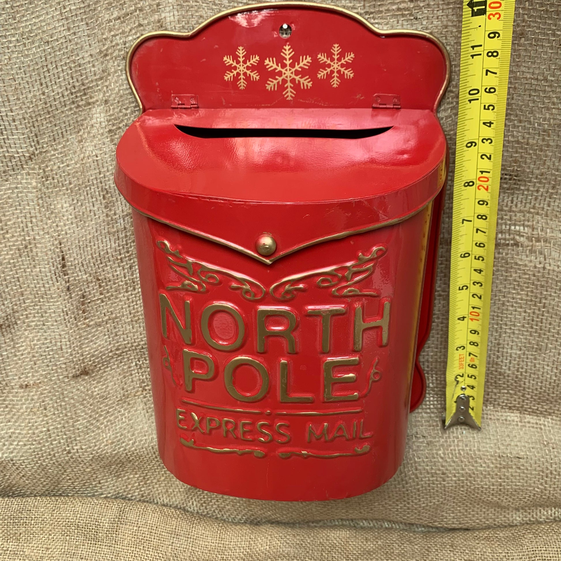 North Pole Tin Letter Box