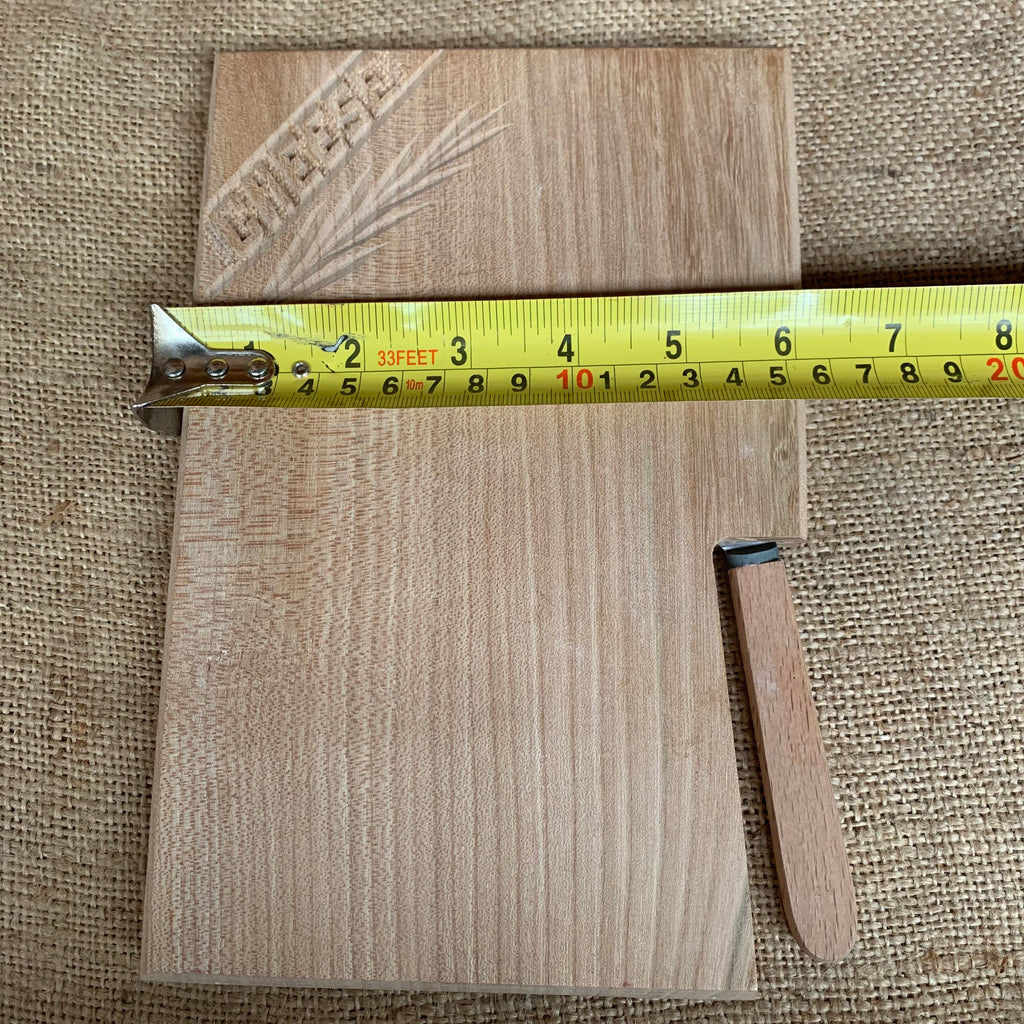 Carved Cheese Board with Knife