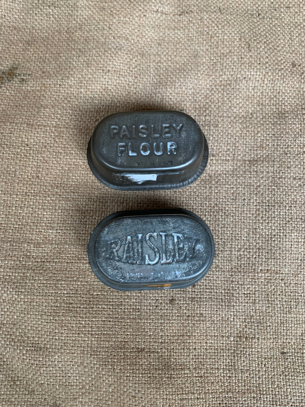 Brown & Polson - Paisley Flour & Raisley Yeast Advertising Tins